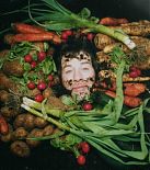 John-Paul Flintoff buried in vegetables John-Paul Flintoff buried in vegetables