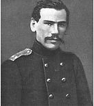 Tolstoy as a young man in military uniform