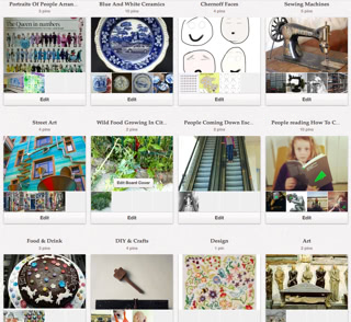 Some of my Pinterest boards
