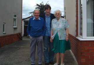 JPF With Colin and Elsie Flintoff, 2005